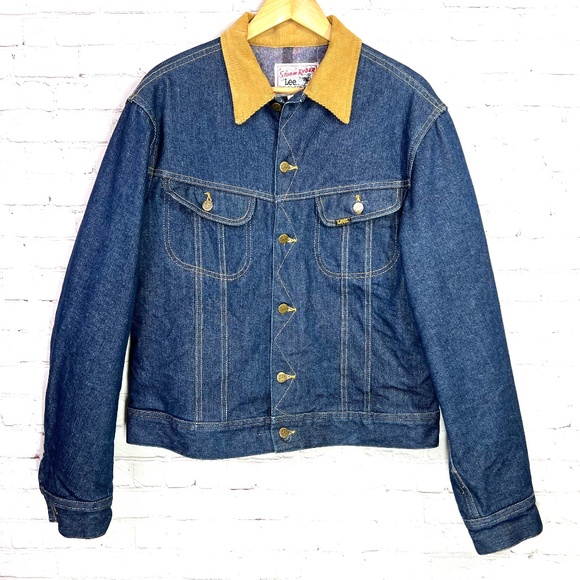 Lee Other - VINTAGE/NWOT |•LEE•| Storm Rider Made in the USA Corduroy Collar Jean Jacket